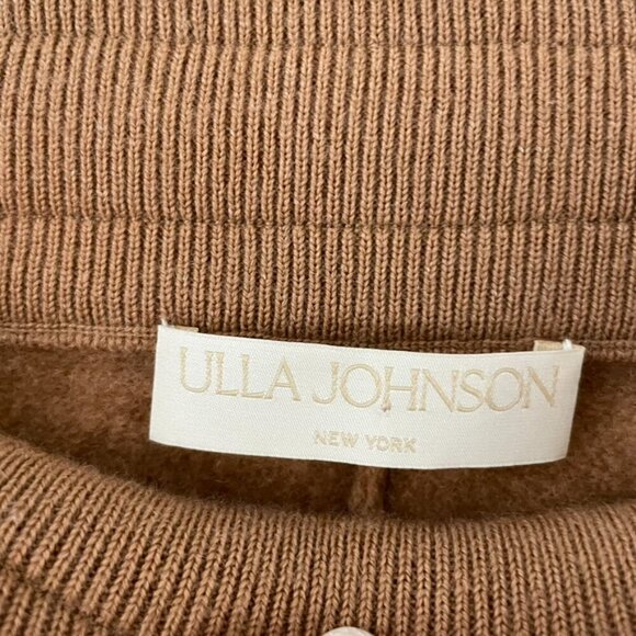 Ulla Johnson Alfie Wool Jogger Pants in Chestnut Size Small - Picture 3 of 6